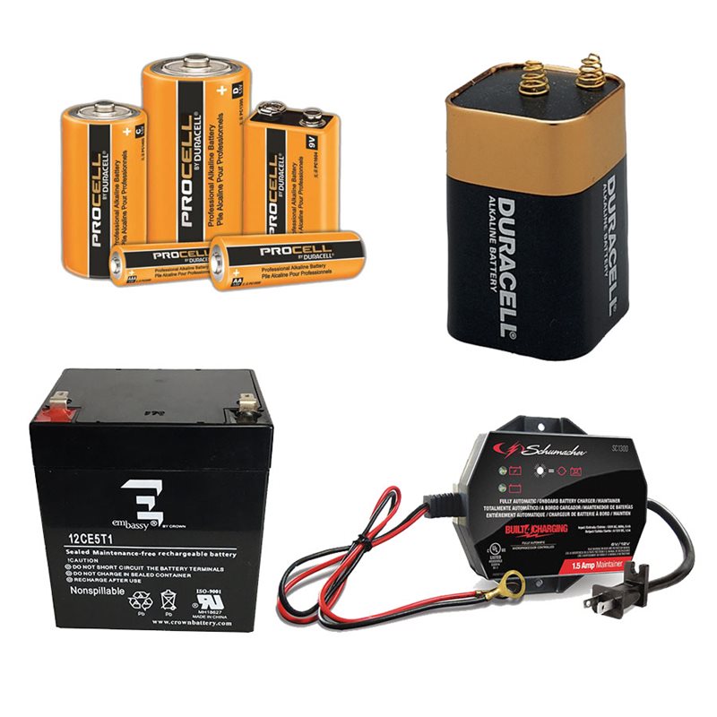 Batteries & chargers