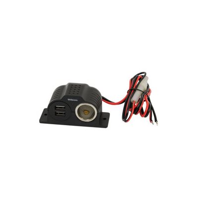 Sortie d'alimentation 12v & 2 ports USB Sortie d'alimentation 12v & 2 ports USB