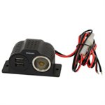 12v Power outlet & 2 USB ports