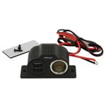 12v Power outlet & 2 USB ports
