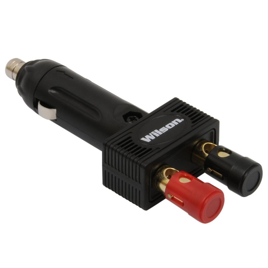 12 volt power plug with brass posts