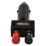 12 volt power plug with brass posts
