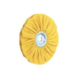 Yellow buffing wheel 8", step #2