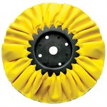 Yellow buffing wheel 8", step #2