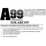 Antenne Solarcon A99 & ens. "ground plane"