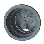 Closed back grommet 4" round