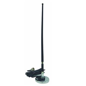Antenne CB caoutchouc 15" magnétique