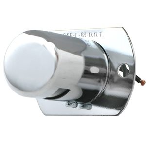 License lamp chrome 12-volt