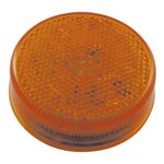 2.5" Reflective Rd marker lamp Amber, 4-LED