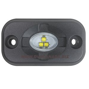 Mini wide flood lamp with rubber grommet