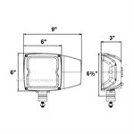 Heated Lens LED Snow plow light (1x)