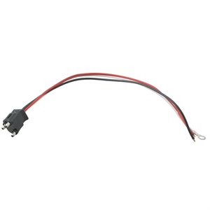 Double contact straight plug w / 1 ring term
