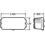Licence lamp sealed 12-volt