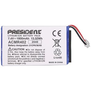 Battery pack Lithium for PRESIDENT RANDY