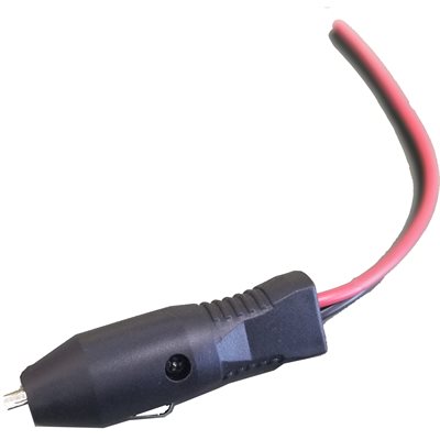 Lighter plug connector NOT fused w / 5" wire