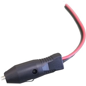 Lighter plug connector NOT fused w / 5" wire